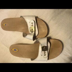 White ladies Dr Scholls - worn only a few times